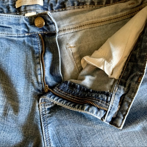 Christopher Banks Blue Straight Leg Rhinestone Pockets Ankle Jeans 16 Short - Picture 5 of 10